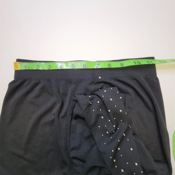 SEQUIN Black Stretchy Leggings - One Size Fits Most - Picture 10 of 12